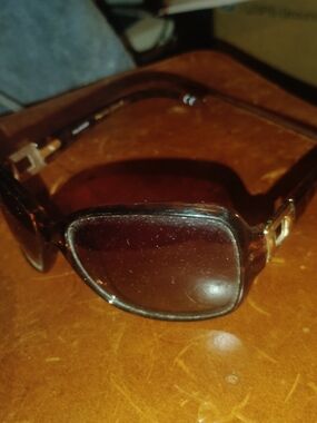 Men's Brown Rectangular Polarized Sunglasses